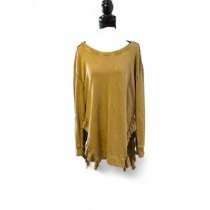 Anthropology Pilcro olive green tunic/mini dress Size Large